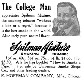 Advertisement for Spilman Mixture from 1910.